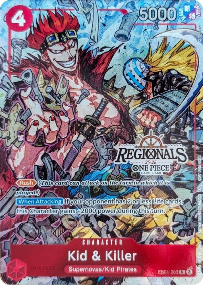 Kid & Killer (EB01-003_p3) Alt Art One Piece card