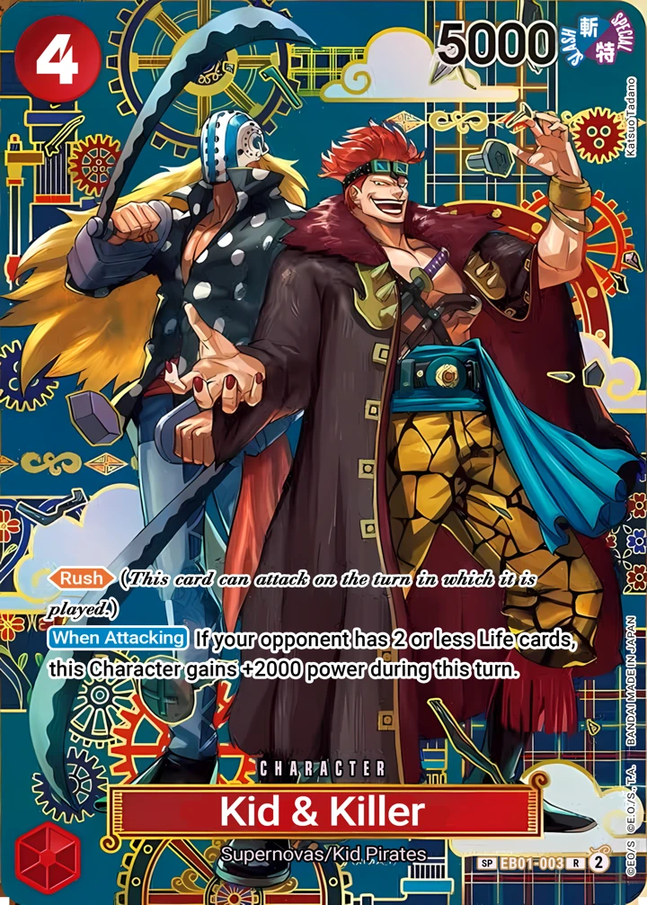 Kid & Killer (EB01-003_p5) SP One Piece card