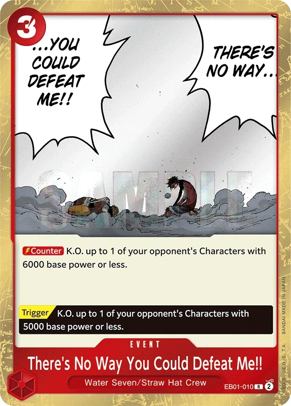 There's No Way You Could Defeat Me!! (EB01-010) One Piece Card Game card