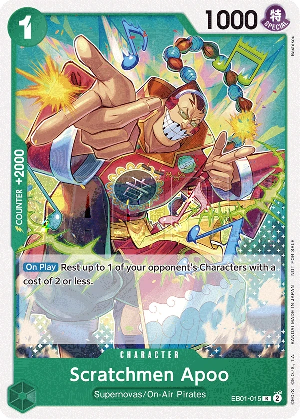 Scratchmen Apoo (EB01-015_p1) Alt Art One Piece card