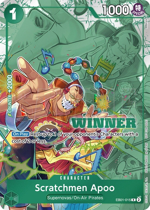 Scratchmen Apoo (EB01-015_p2) Alt Art One Piece card