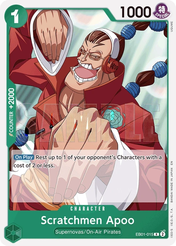 Scratchmen Apoo (EB01-015_p3) Alt Art One Piece card