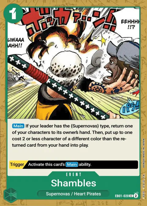 Chambres (EB01-020) One Piece Card Game card