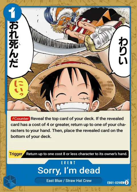 Sorry. I'm a Goner. (EB01-029) One Piece card