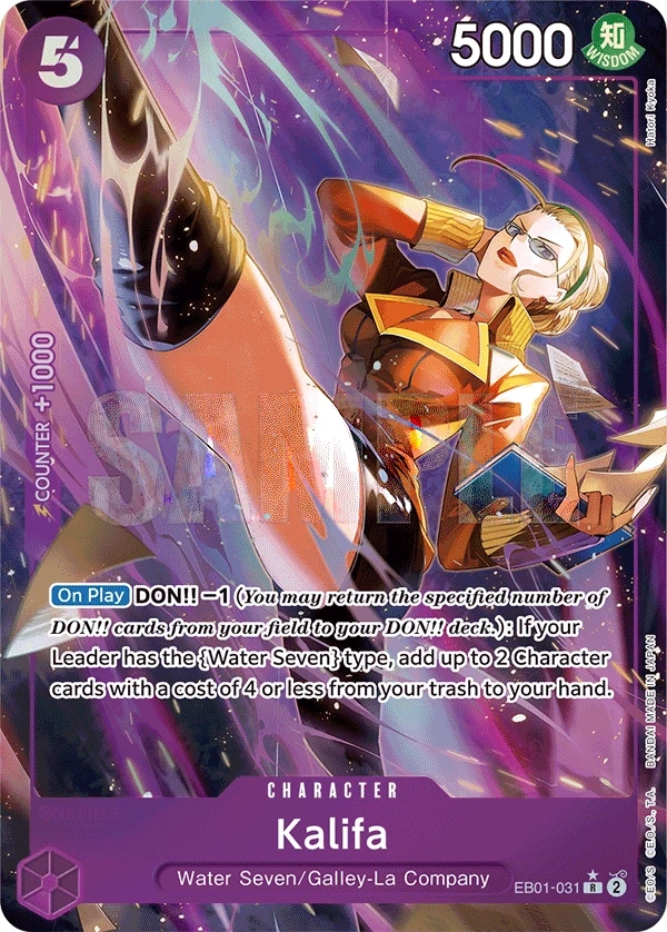 Kalifa (EB01-031_p1) Alt Art One Piece card
