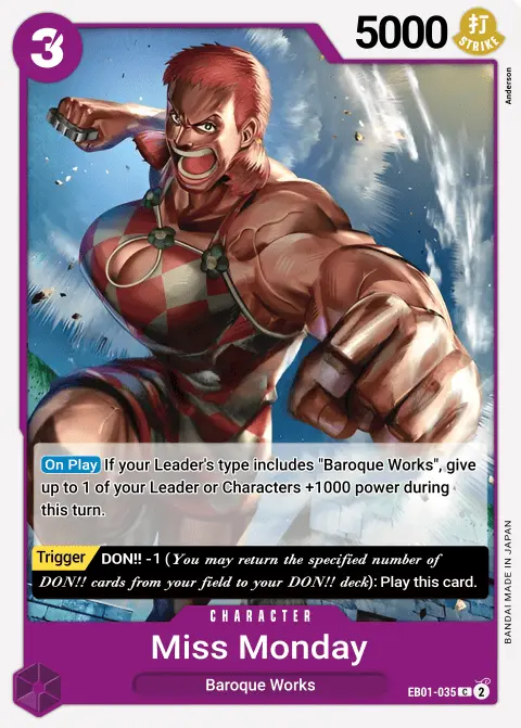 Ms. Monday (EB01-035) One Piece card