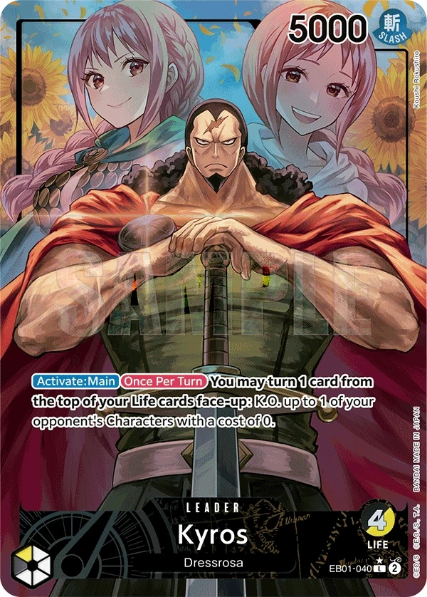 Kyros (EB01-040_p1) Alt Art One Piece card