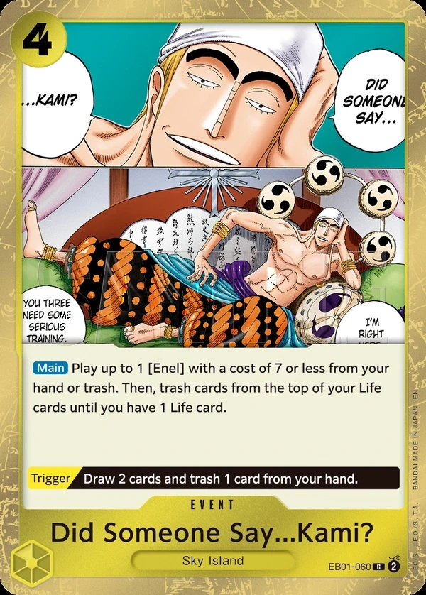 Did Someone Say...Kami? (EB01-060_p1) Alt Art One Piece card