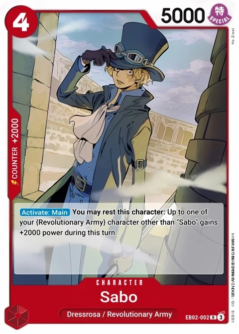 Sabo (EB02-002) One Piece Card Game card