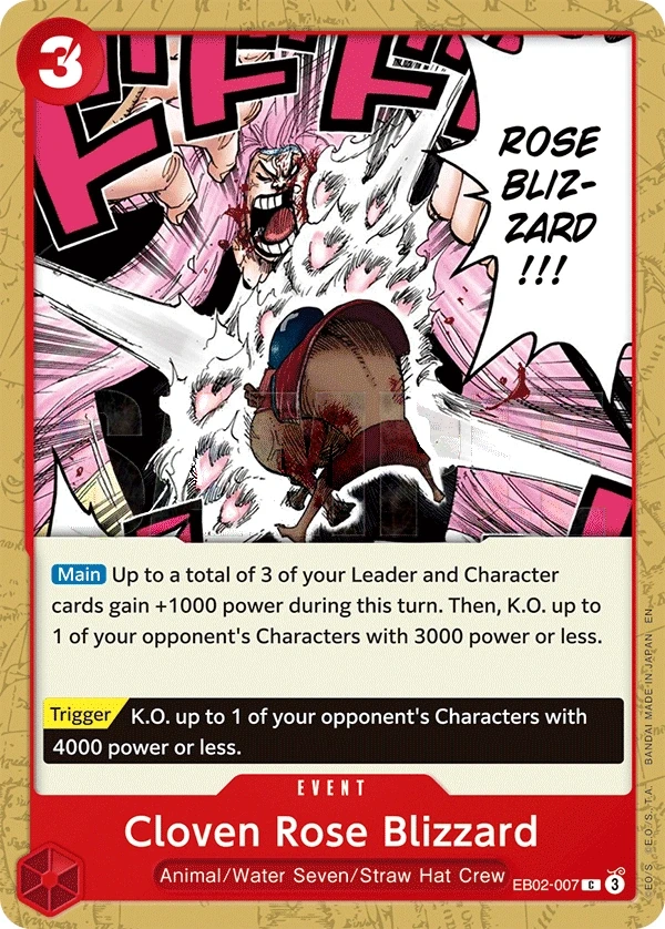 Cloven Rose Blizzard (EB02-007) One Piece Card Game card