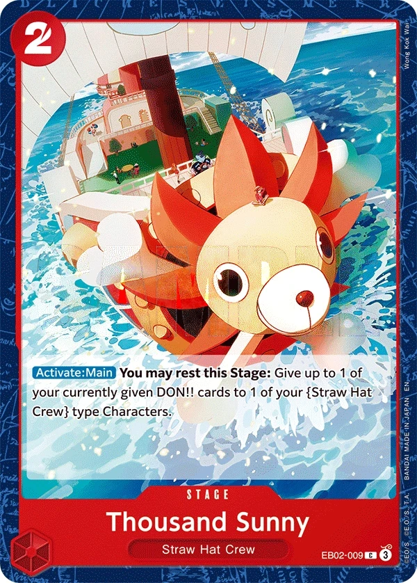 Thousand Sunny (EB02-009) One Piece Card Game card