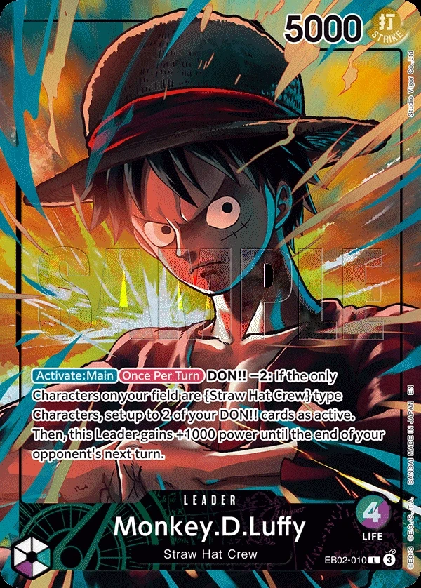 Monkey.D.Luffy (EB02-010_p3) Alt Art One Piece card