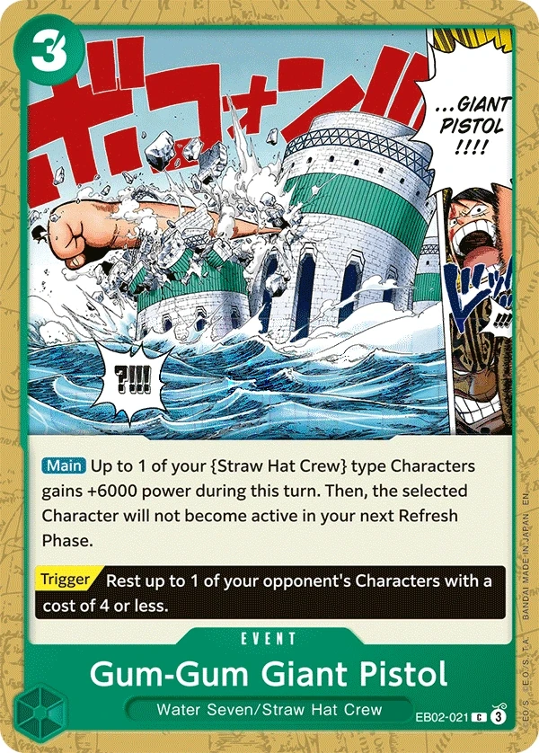 Gum-Gum Giant Pistol (EB02-021) One Piece Card Game card