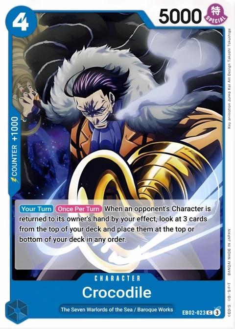 Crocodile (EB02-023) One Piece Card Game card