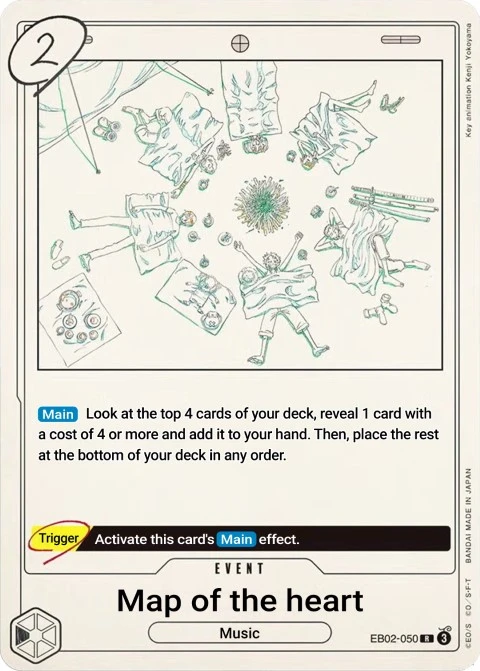 Kokoro no Chizu (EB02-050) One Piece Card Game card