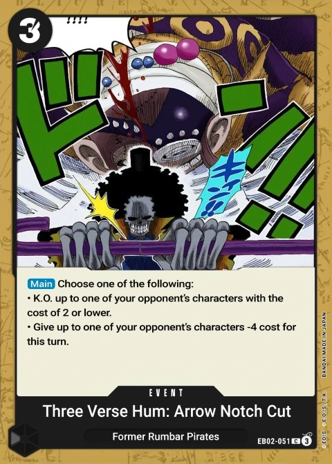 Three-Pace Hum Soul Notch Slash (EB02-051) One Piece card