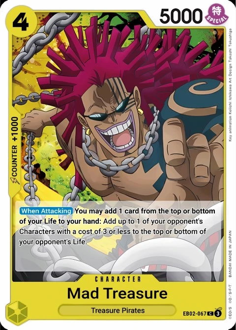 Mad Treasure (EB02-057) One Piece Card Game card