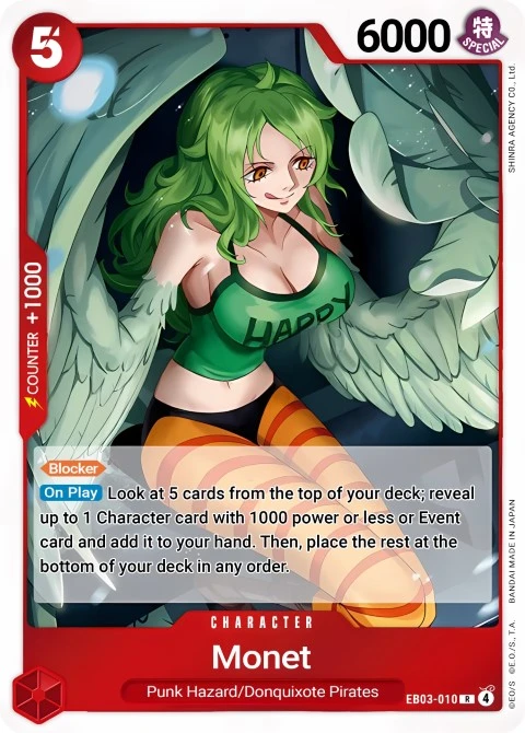 Monet (EB03-010) One Piece Card Game card