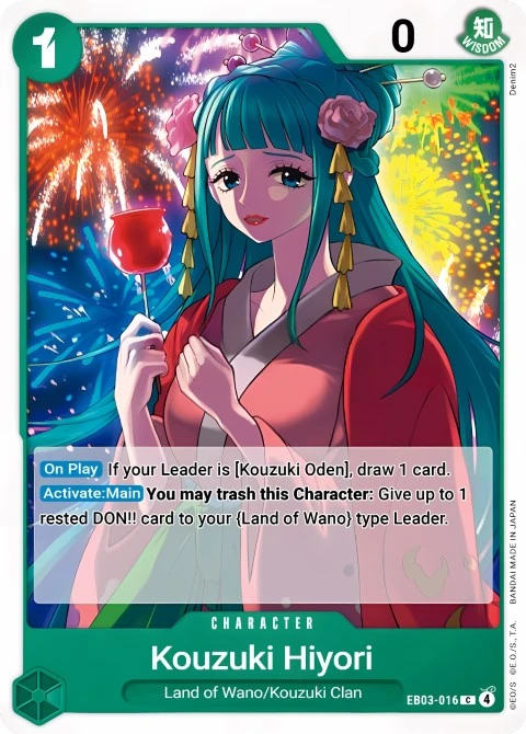 Kouzuki Hiyori (EB03-016) One Piece Card Game card