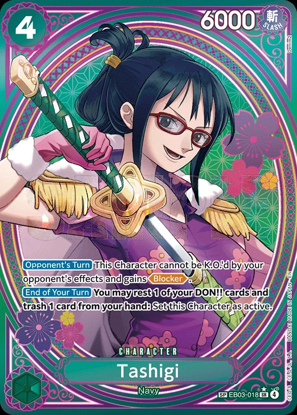 Tashigi (EB03-018_p2) SP One Piece card