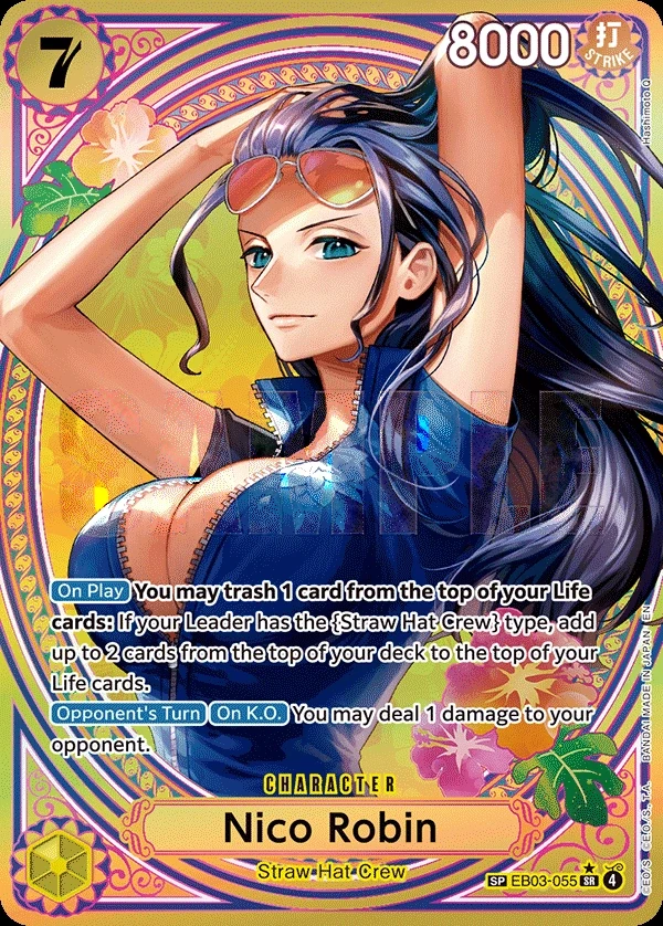Nico Robin (EB03-055_p2) SP One Piece card