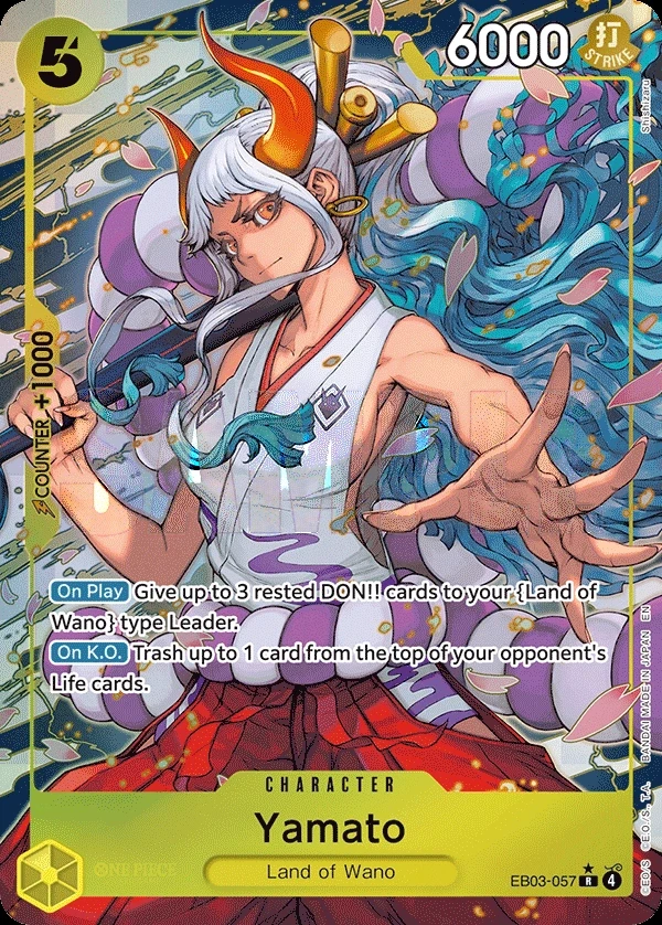 Yamato (EB03-057_p1) Alt Art One Piece card
