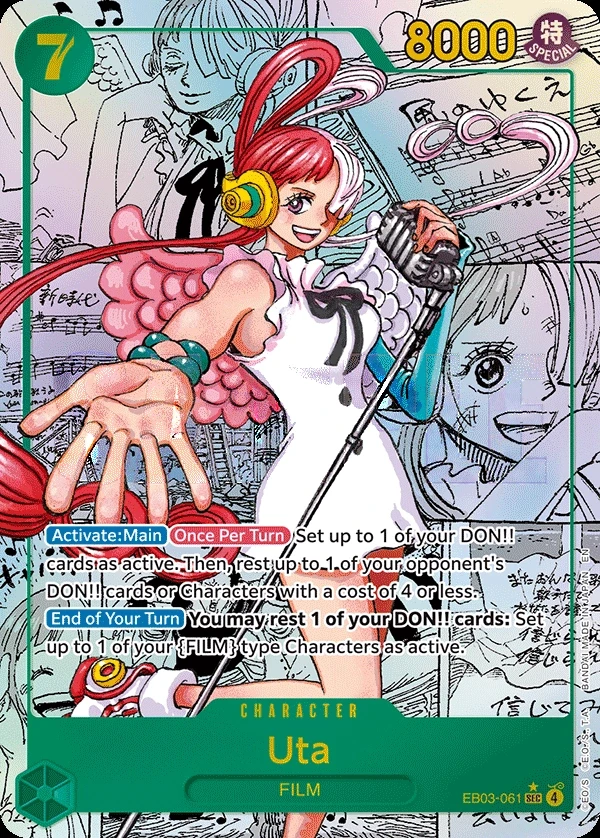 Uta (EB03-061_p2) Alt Art One Piece card