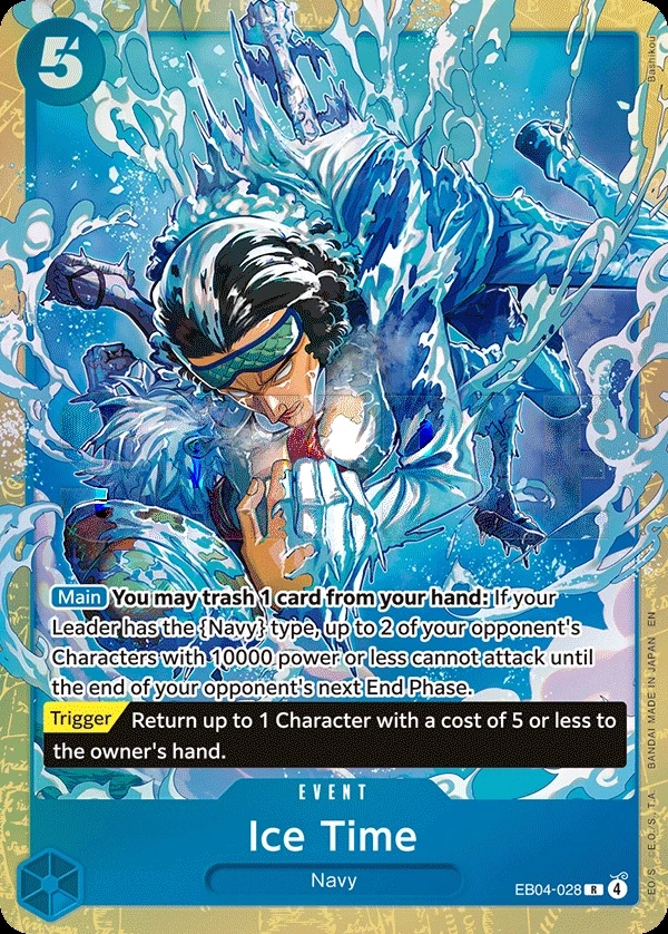 Ice Time (EB04-028_p1) Alt Art One Piece card