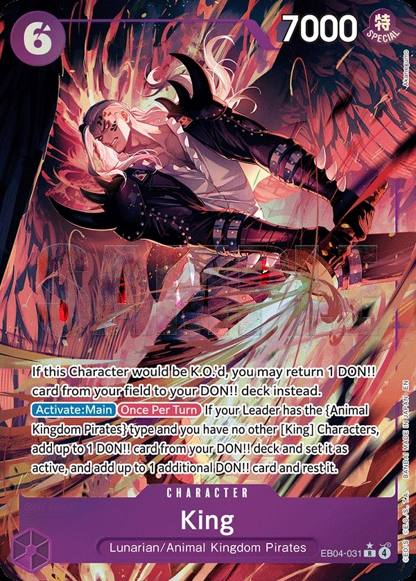King (EB04-031_p1) Alt Art One Piece card