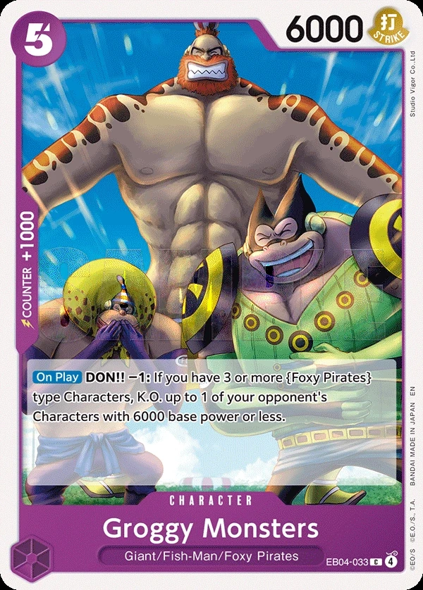 Groggy Monsters (EB04-033) One Piece card