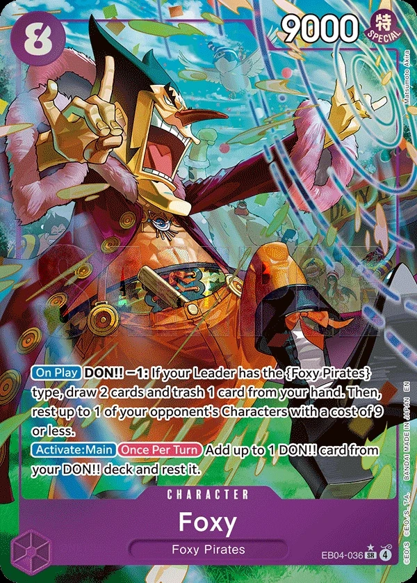 Foxy (EB04-036_p1) Alt Art One Piece card