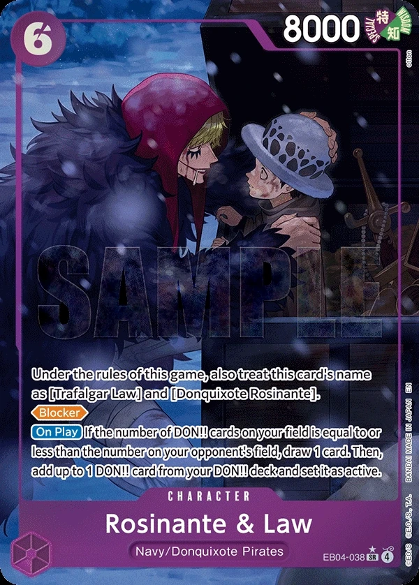 Rosinante & Law (EB04-038_p1) Alt Art One Piece card