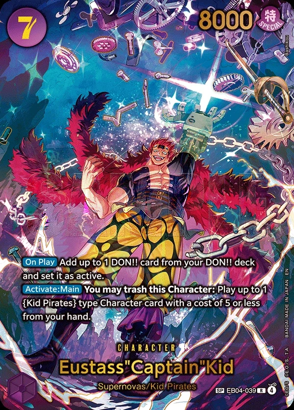 Eustass"Captain"Kid (EB04-039_p1) SP One Piece card