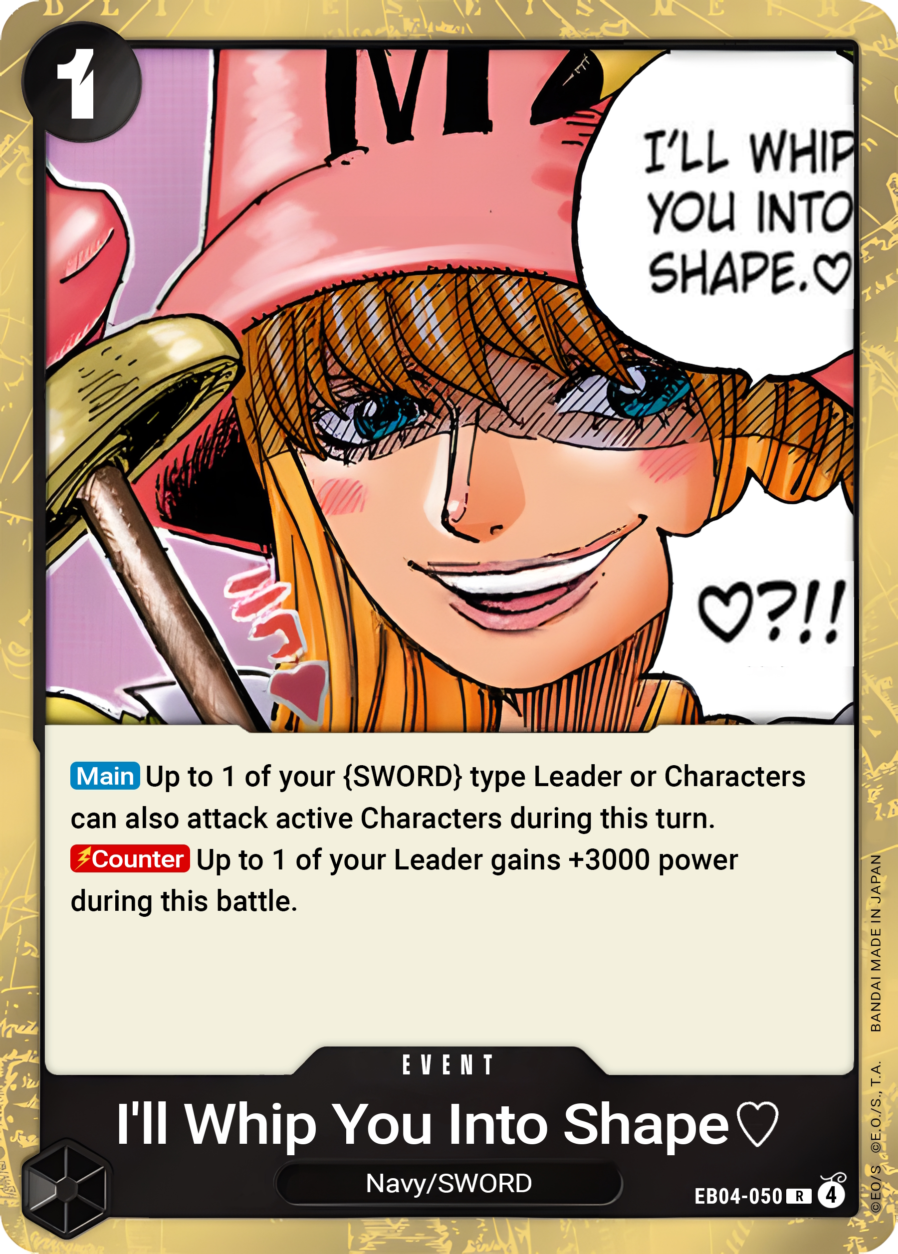 I'll Whip You Into Shape. ♡ (EB04-050) One Piece card