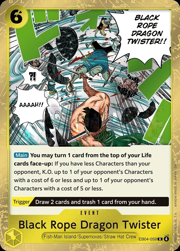 Black Rope Dragon Twister (EB04-059) One Piece Card Game card
