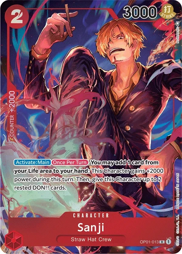 Sanji (OP01-013_p1) Alt Art One Piece card