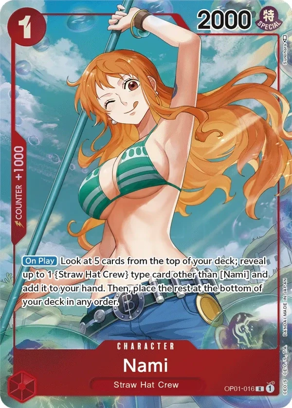 Nami (OP01-016_p1) Alt Art One Piece card