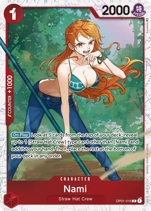 Nami (OP01-016_p3) Alt Art One Piece card