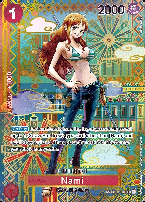 Nami (OP01-016_p4) SP One Piece card