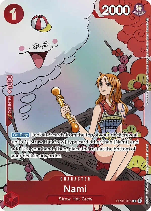 Nami (OP01-016_p5) Alt Art One Piece card