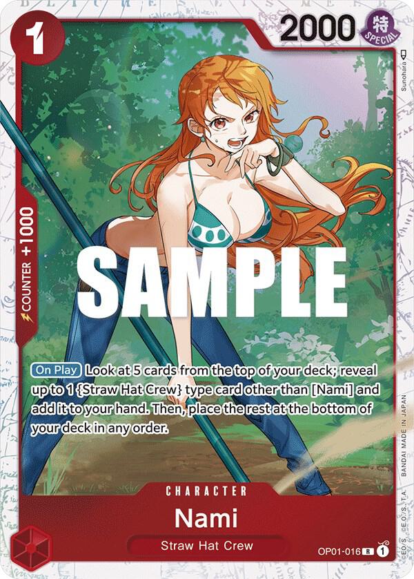 Nami (OP01-016_p9) Alt Art One Piece card