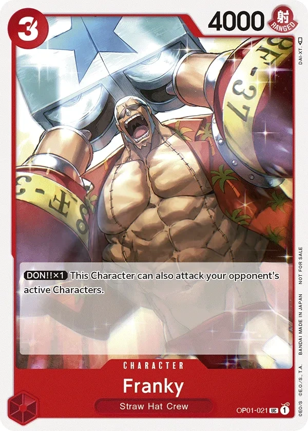 Franky (OP01-021_p2) Alt Art One Piece card