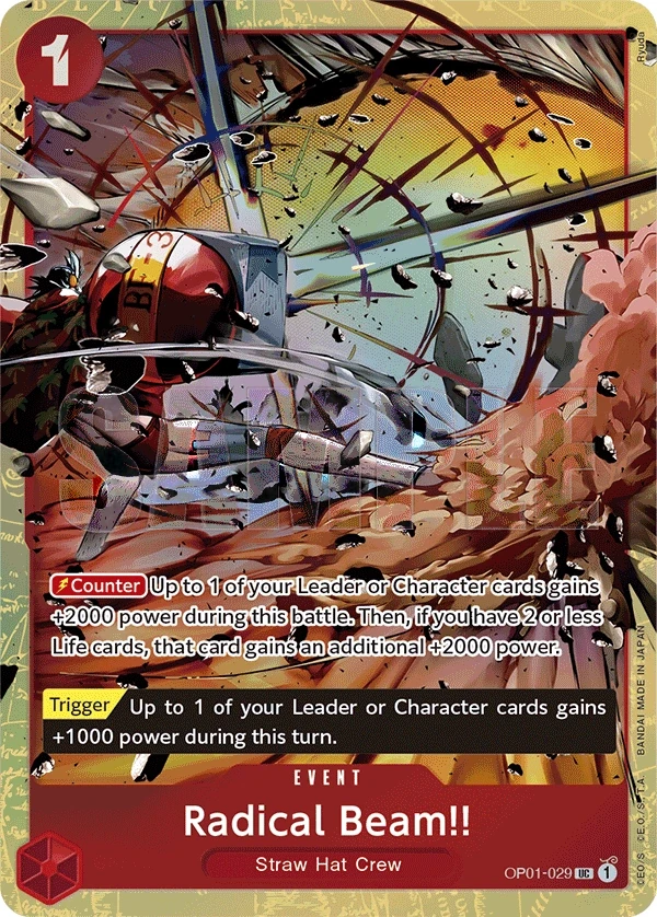 Radical Beam!! (OP01-029_p4) Alt Art One Piece card