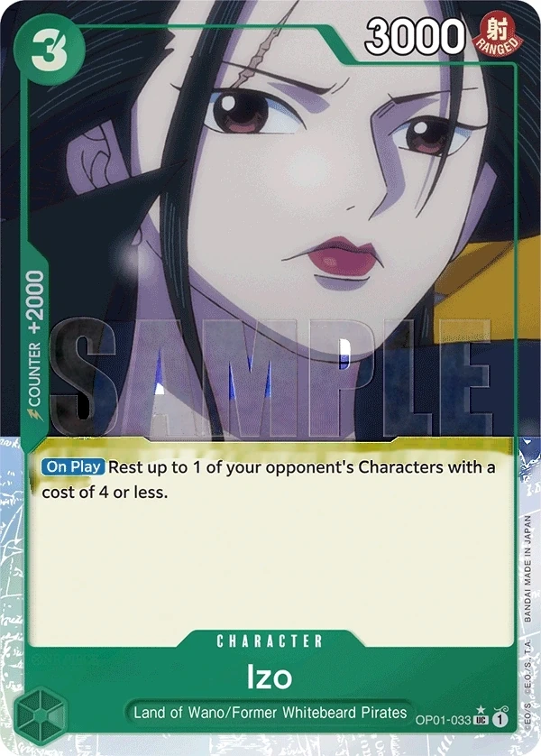 Izo (OP01-033_p4) Alt Art One Piece card