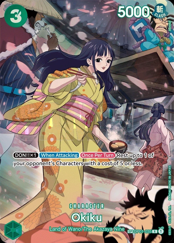 Okiku (OP01-035_p2) SP One Piece card