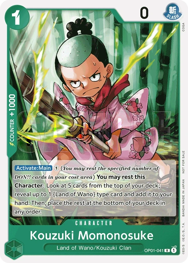 Kouzuki Momonosuke (OP01-041_p1) Alt Art One Piece card