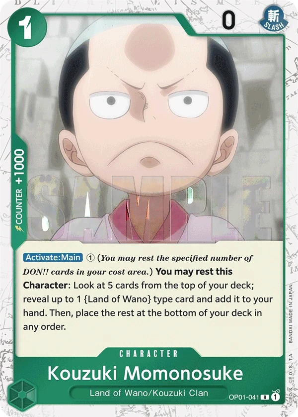 Kouzuki Momonosuke (OP01-041_p3) Alt Art One Piece card