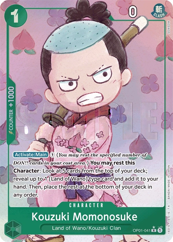 Kouzuki Momonosuke (OP01-041_p5) Alt Art One Piece card
