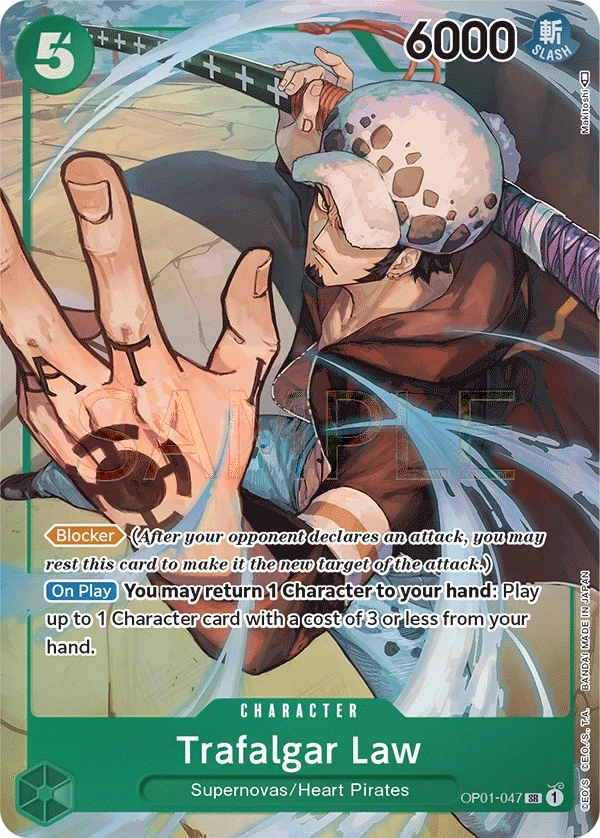 Trafalgar Law (OP01-047_p1) Alt Art One Piece card