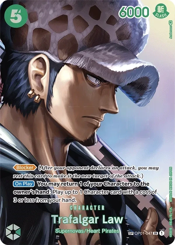 Trafalgar Law (OP01-047_p2) SP One Piece card